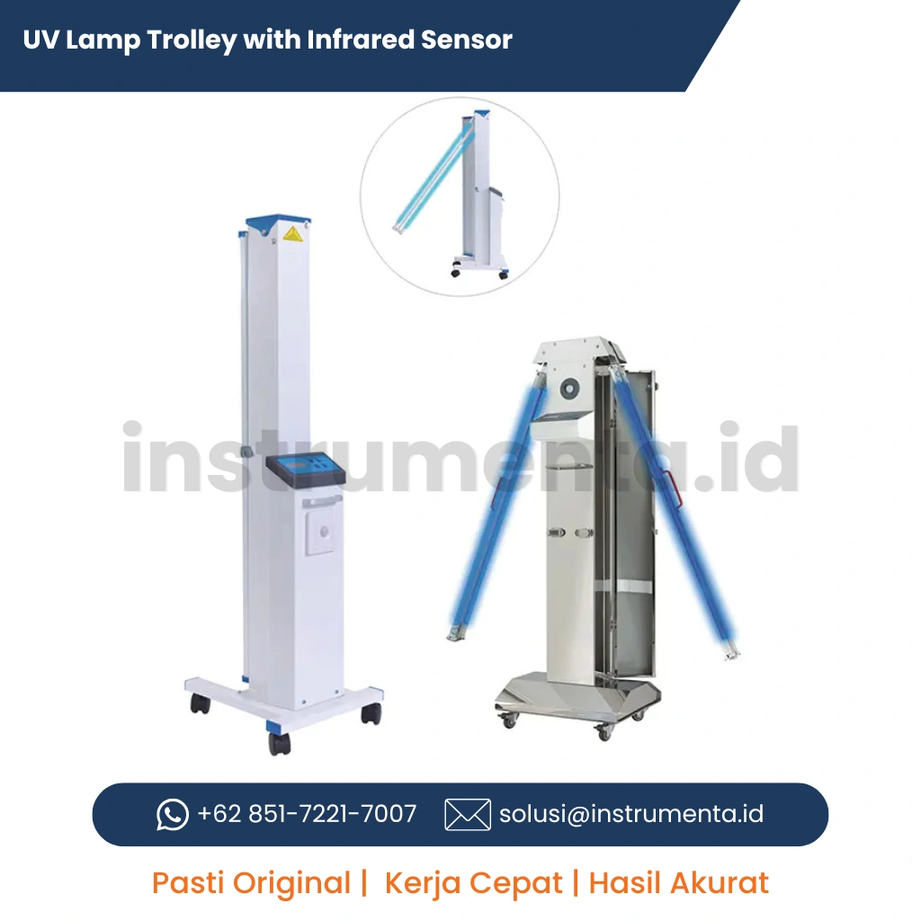 Distributor Resmi UV Lamp Trolley with Infrared Sensor JIBIMED SJ Series Mobile UV Sterilizer